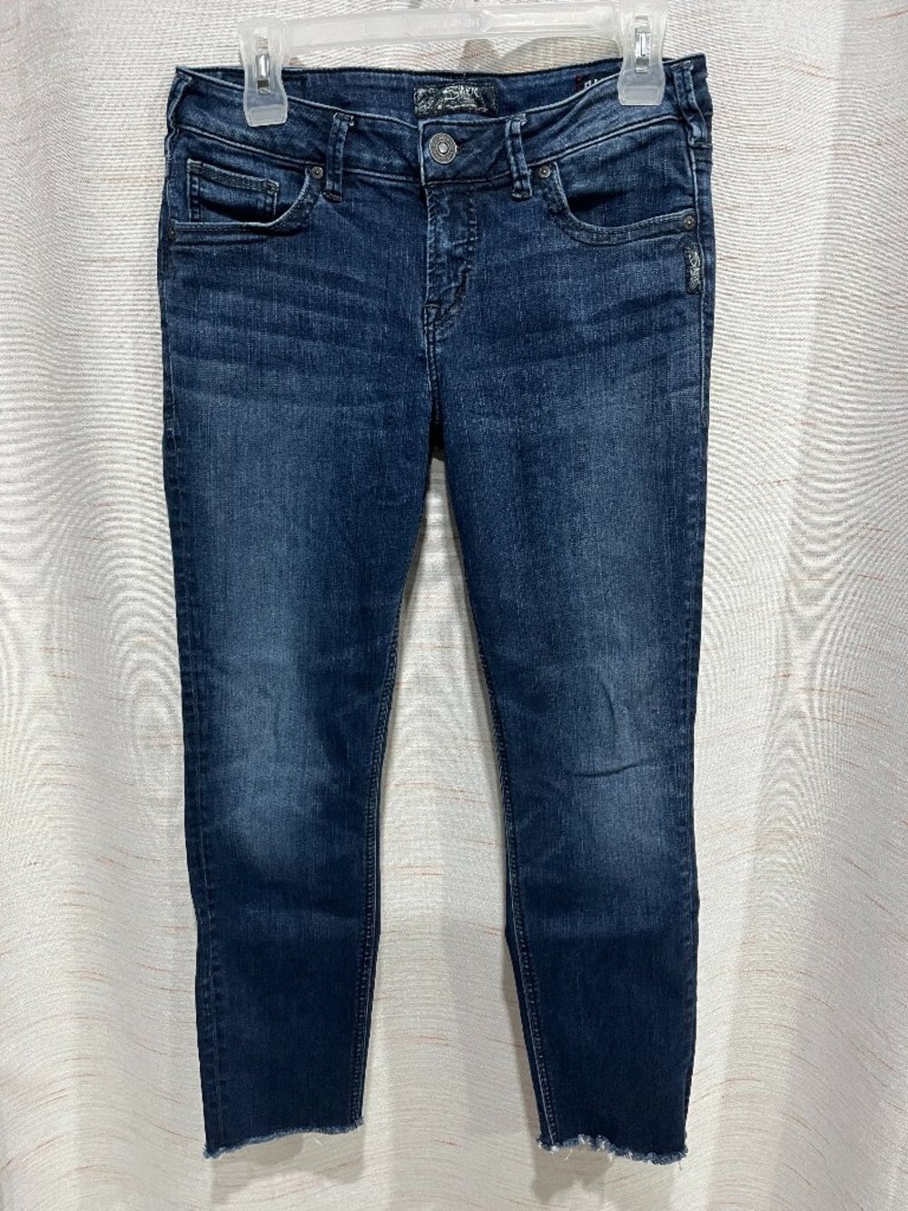 Women's Dark Blue Denim Size 29x31 Jeans Silver (165)